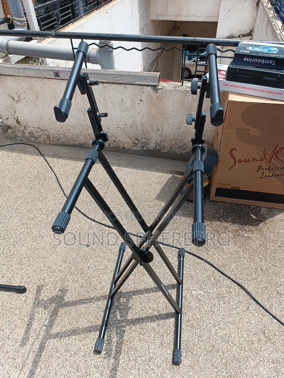 Sounds Double Keyboard Stand for Two Keyboard