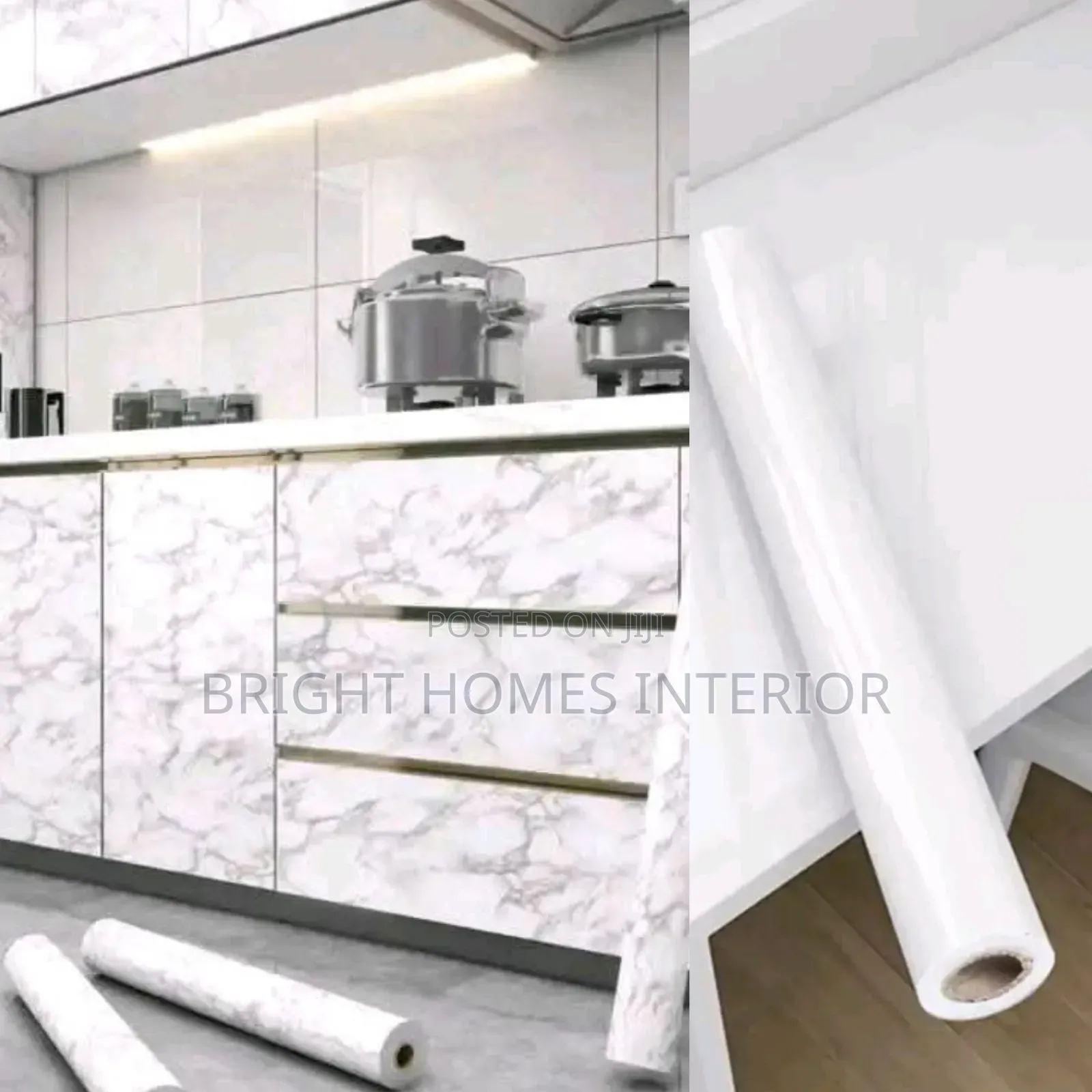 Marble White Contact Paper for Table Tops