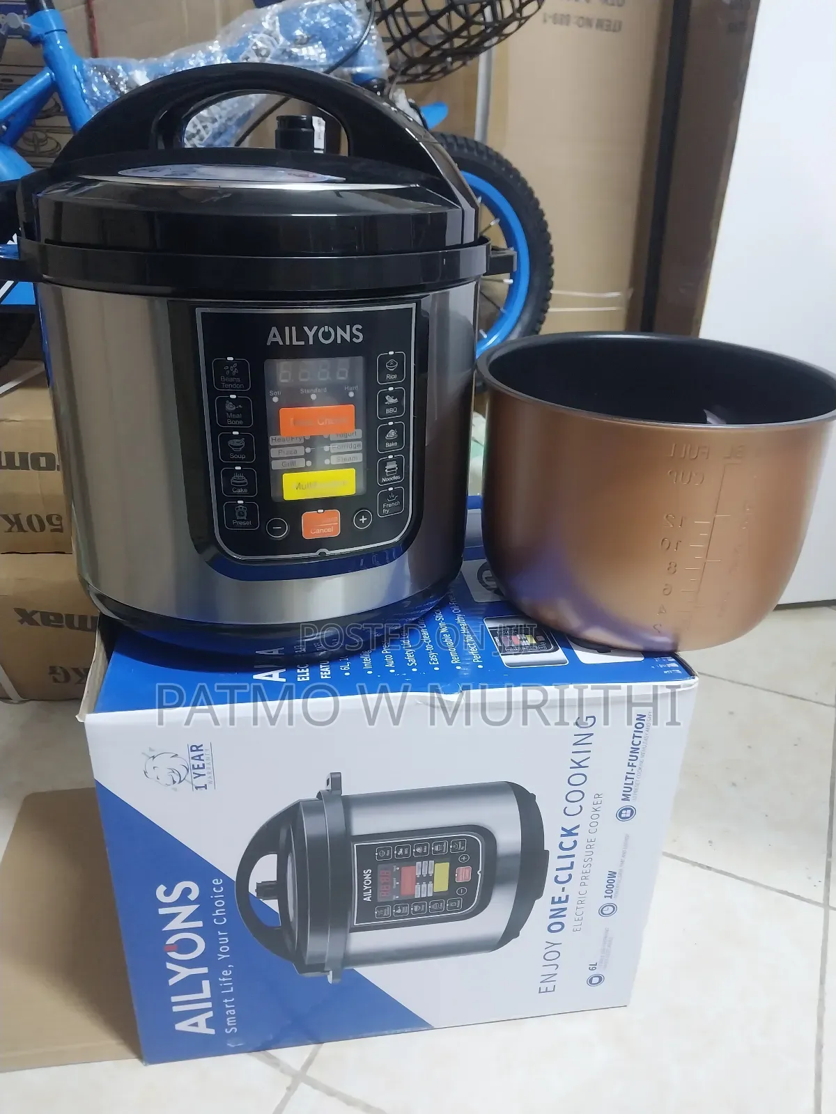 Ailyon Electric Pressure Cooker 5l