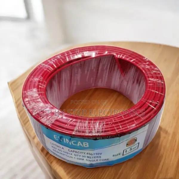 Evin 1.5mm Red Single Core Indoor Domestic Electrical Wiring Cable
