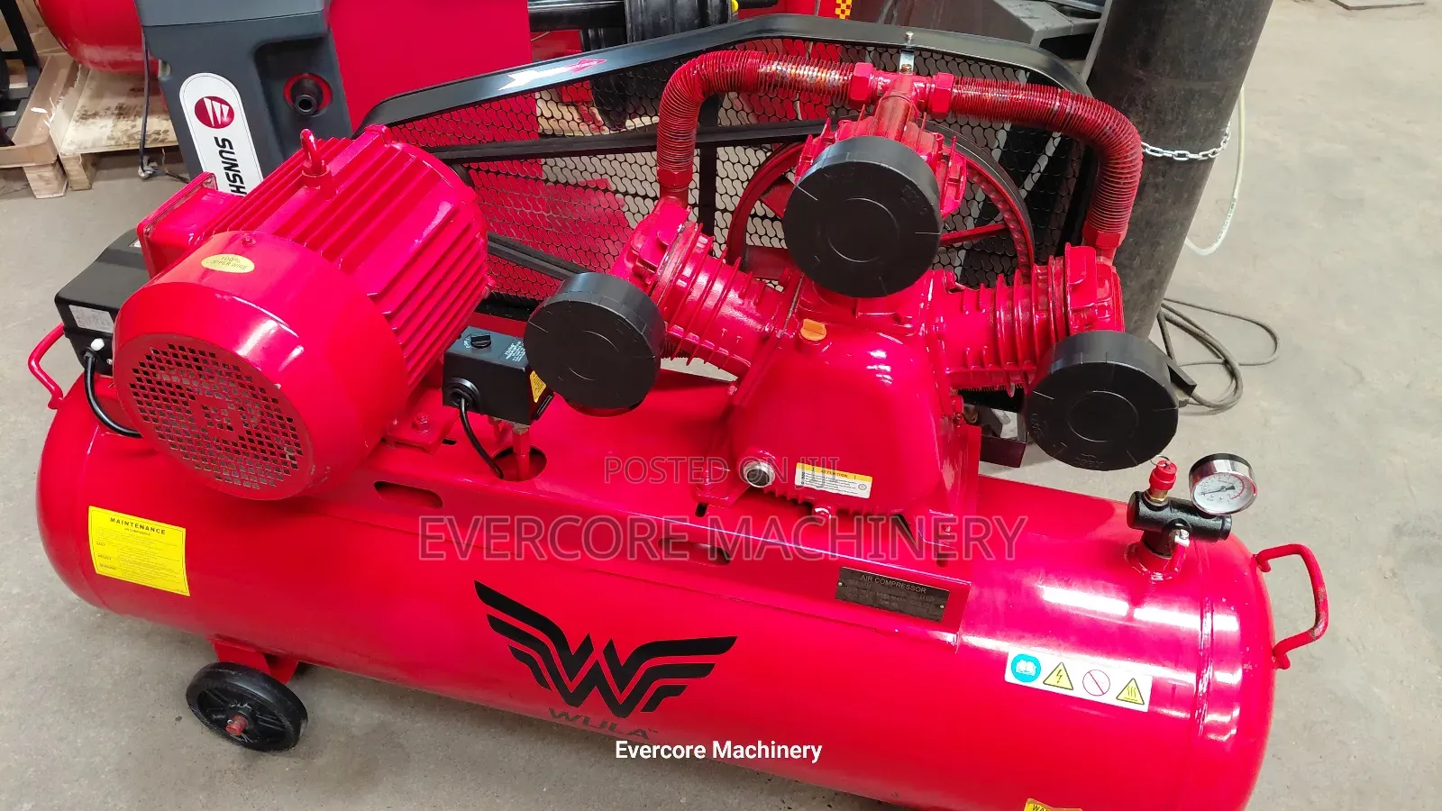 Heavy Duty 200litres Air Compressor Three Phase 10hp Motor.