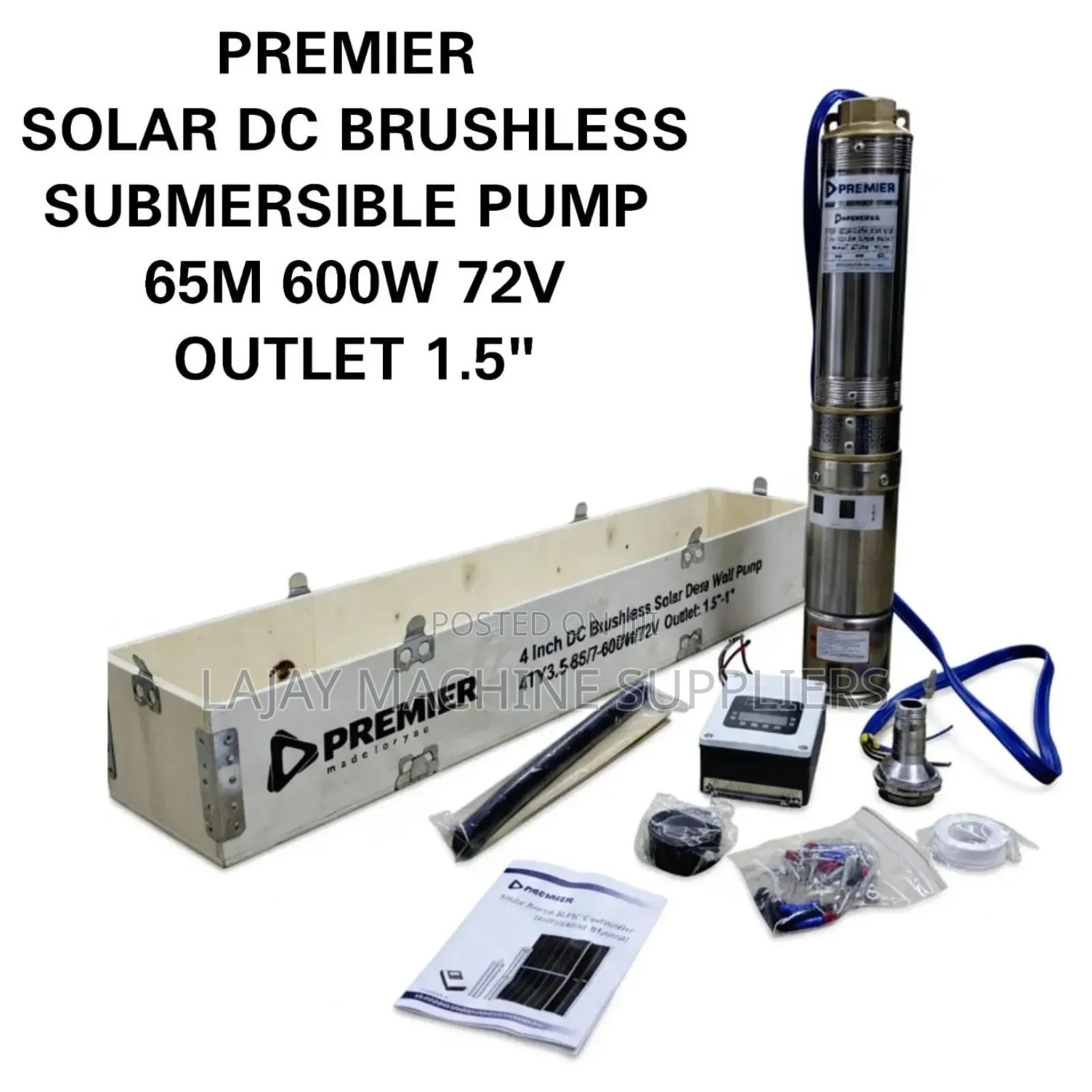Premier Germany Submersible Water Pump 72v 600w 65m