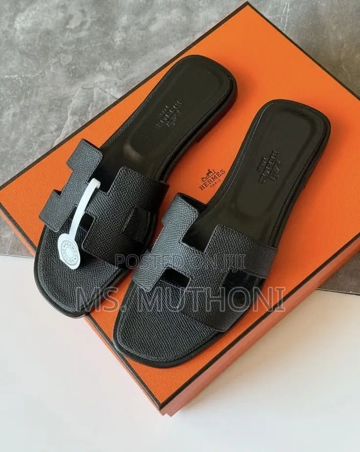 Black , White Brown, Yellow, Apricot Hermes Sandals Size 37 -41