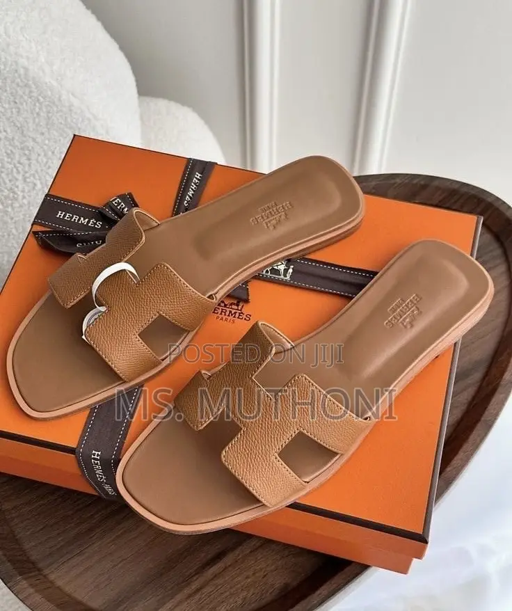 Black , White Brown, Yellow, Apricot Hermes Sandals Size 37 -41