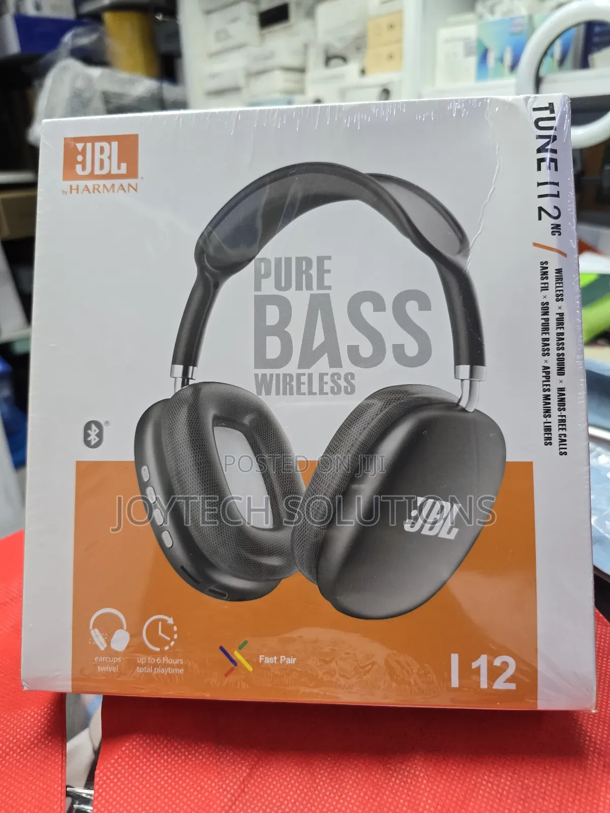 I12 Wireless Over-Ear Noise-Cancelling Headphones
