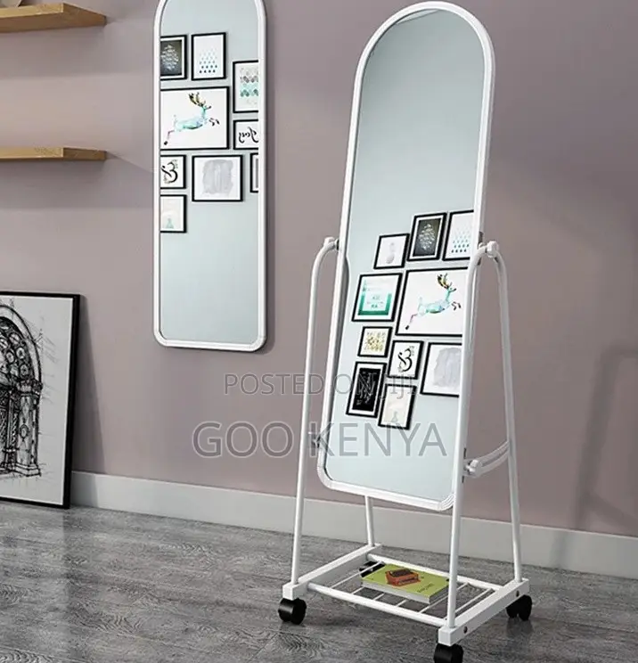 Home Mirror; Elegant Full-Body Glass Mirror for Bedroom Living Space