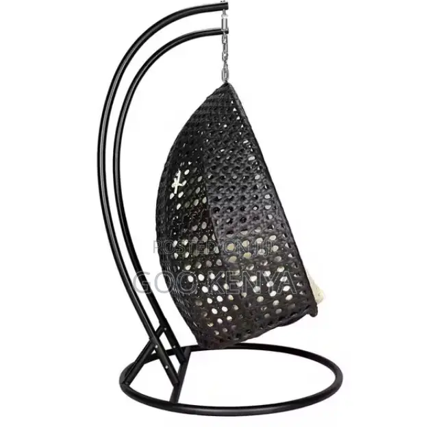 Home Chair; Double Rattan Hanging Egg Chair for Two — Indoor Outdoor