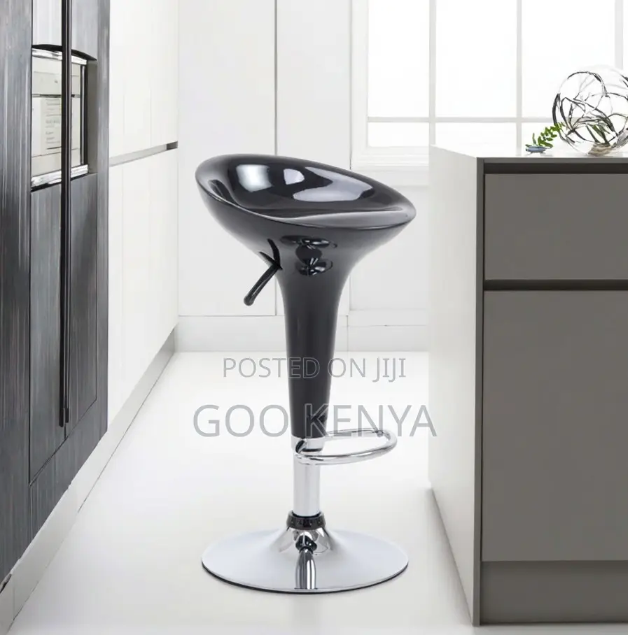 Home Stool; Ergonomic Modern Bar Chair With Elevated Seat
