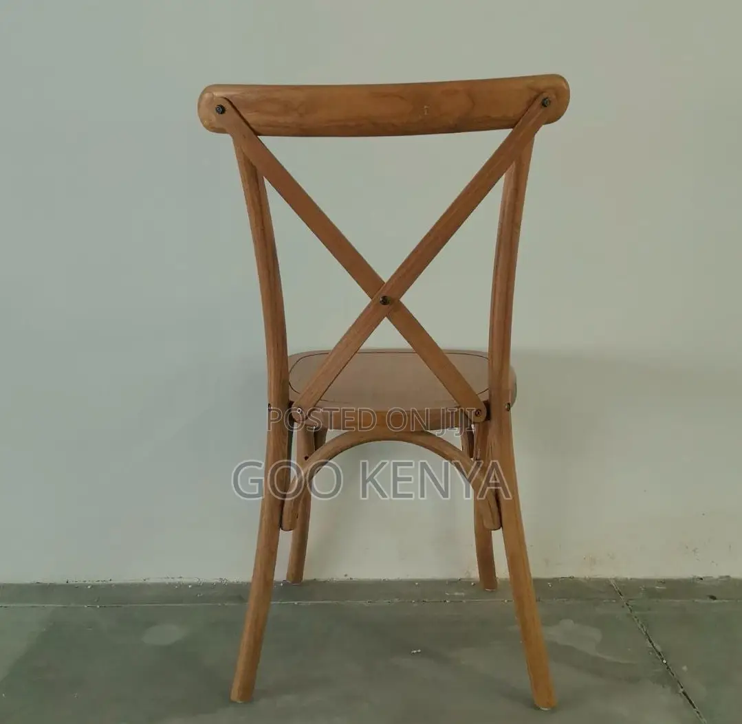 Home Chair;Classic Wooden Crossback Chair With Ergonomic Cushion