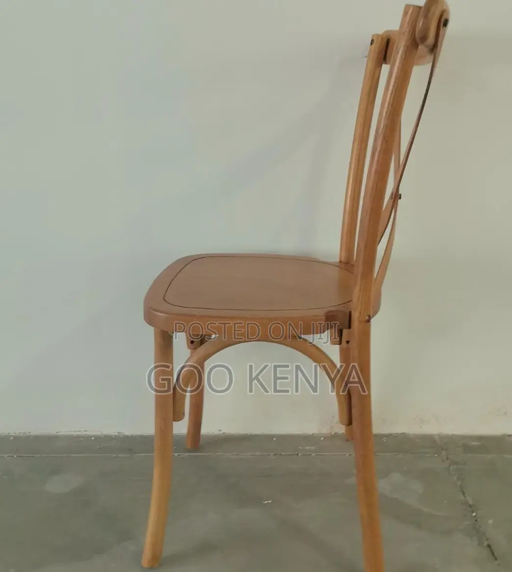 Home Chair;Classic Wooden Crossback Chair With Ergonomic Cushion