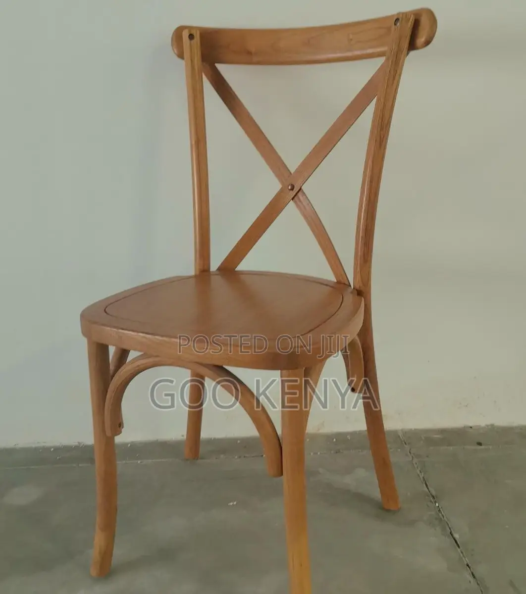 Home Chair;Classic Wooden Crossback Chair With Ergonomic Cushion