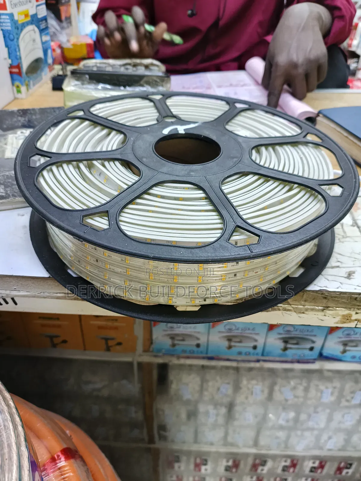 Warm White 10mm Double Line 50m