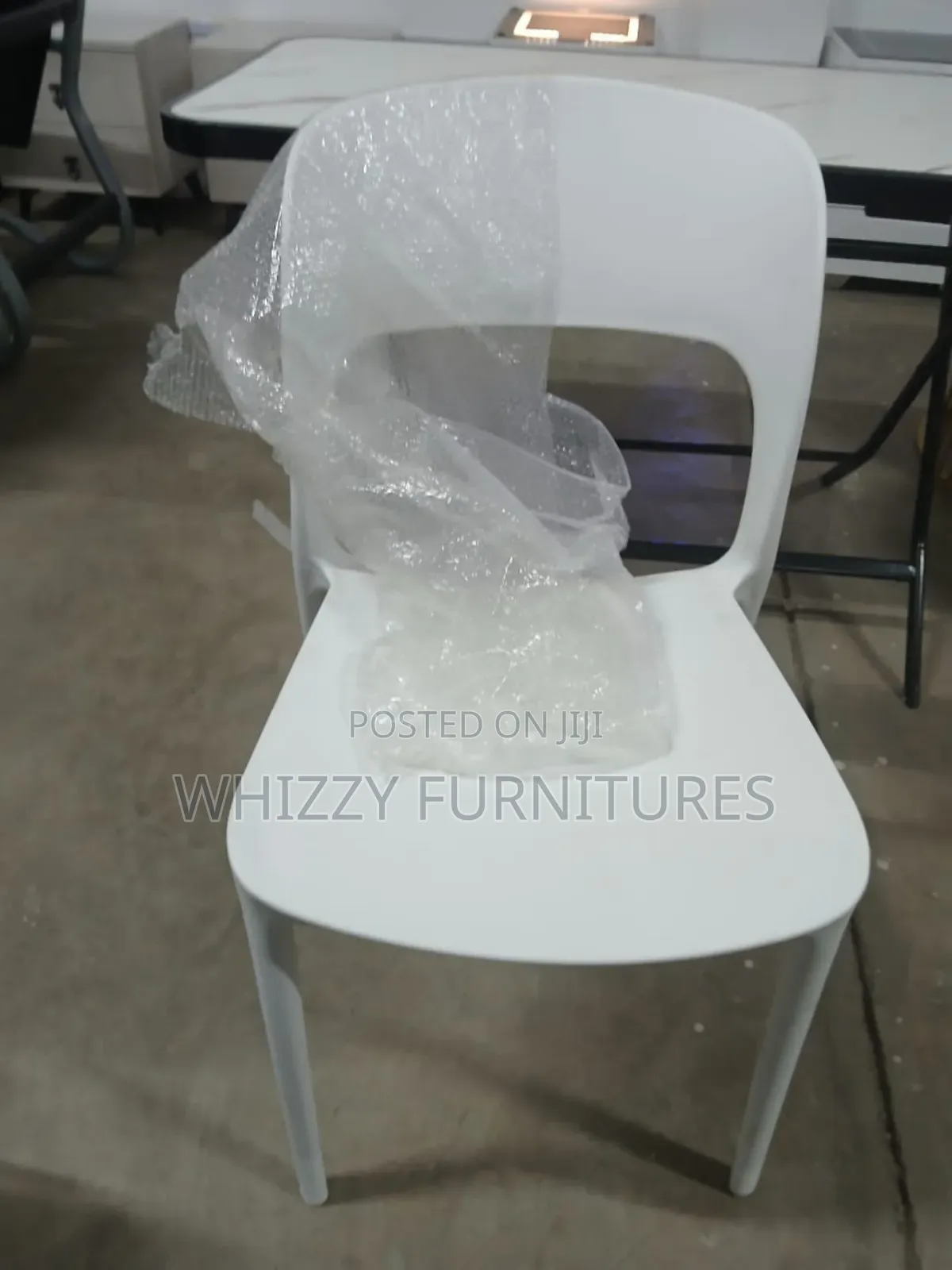 All White Plastic Chair
