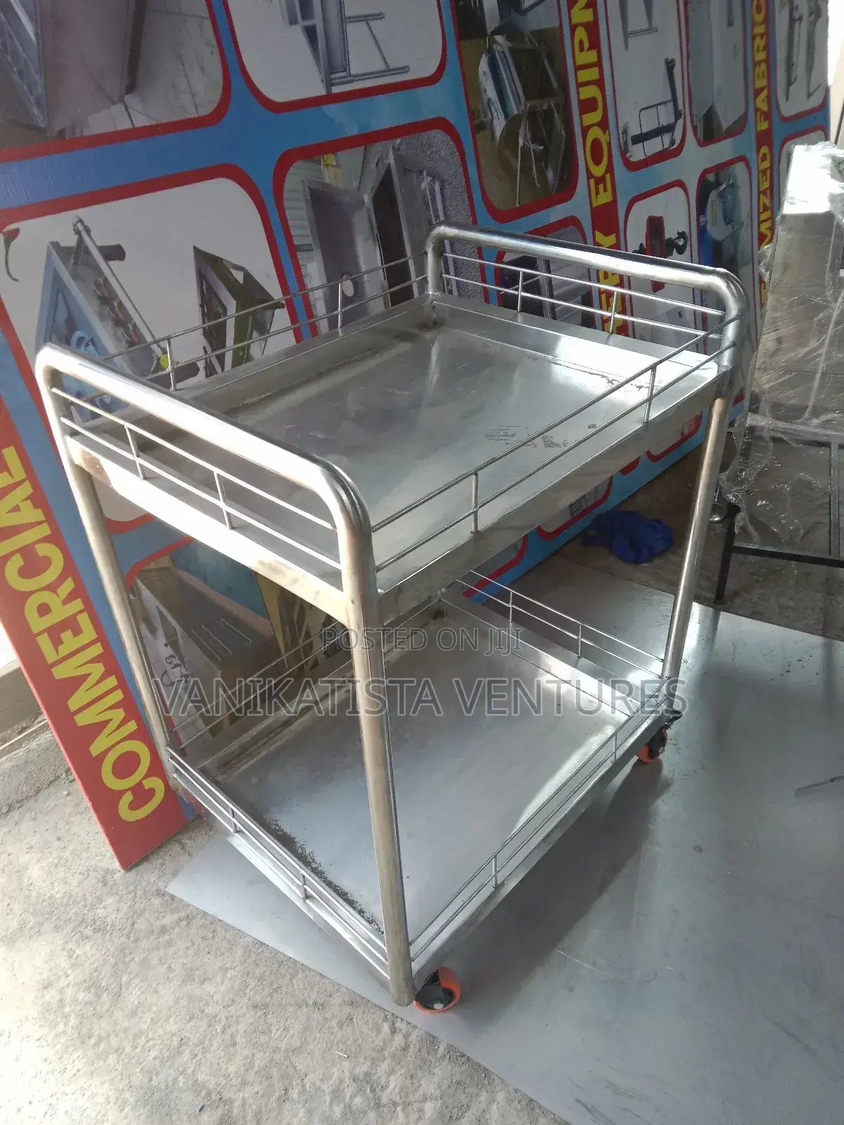 Stainless Steel Trolley for Food, Bakery, Hotel and Hospital