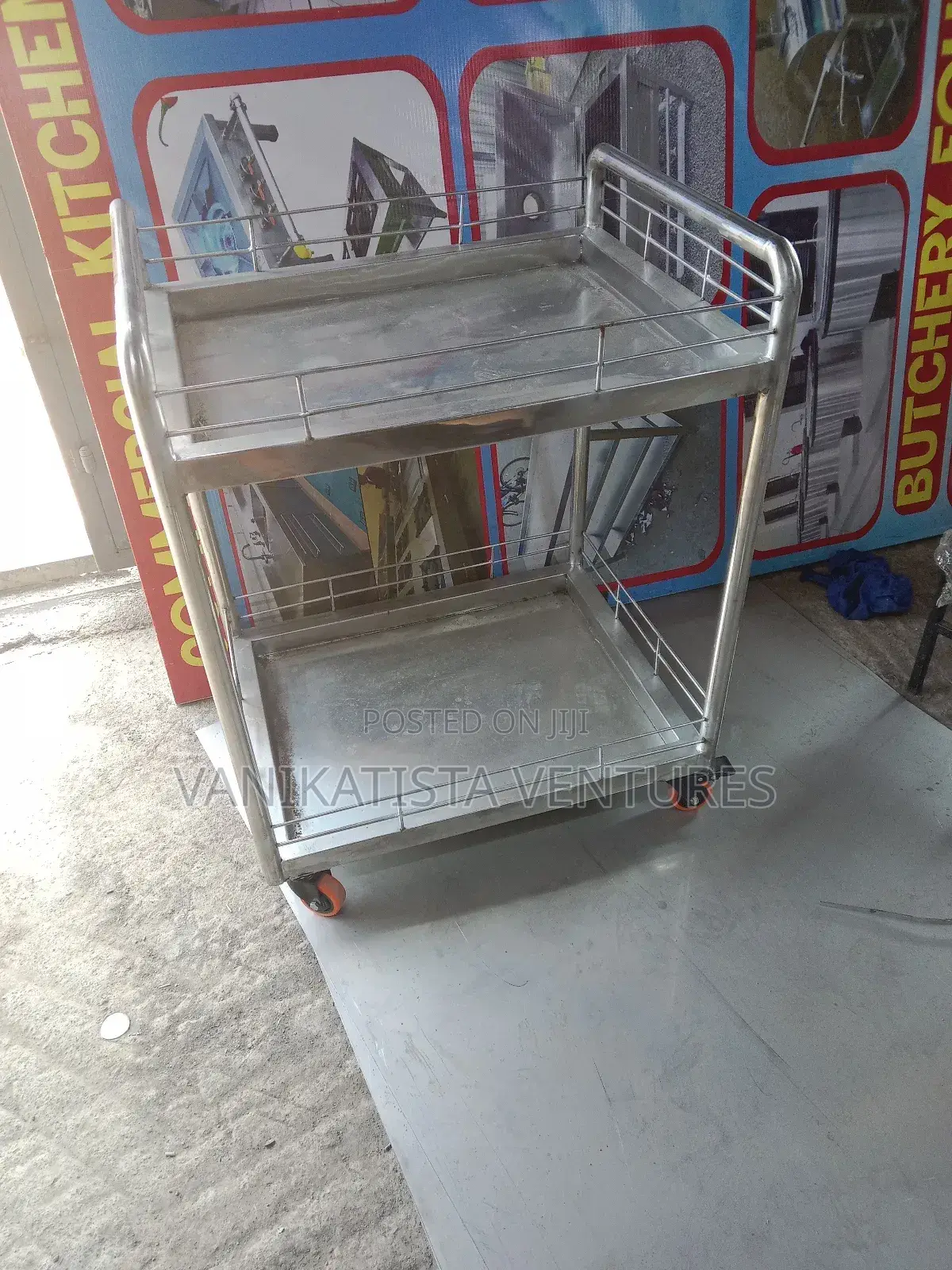 Stainless Steel Trolley for Food, Bakery, Hotel and Hospital