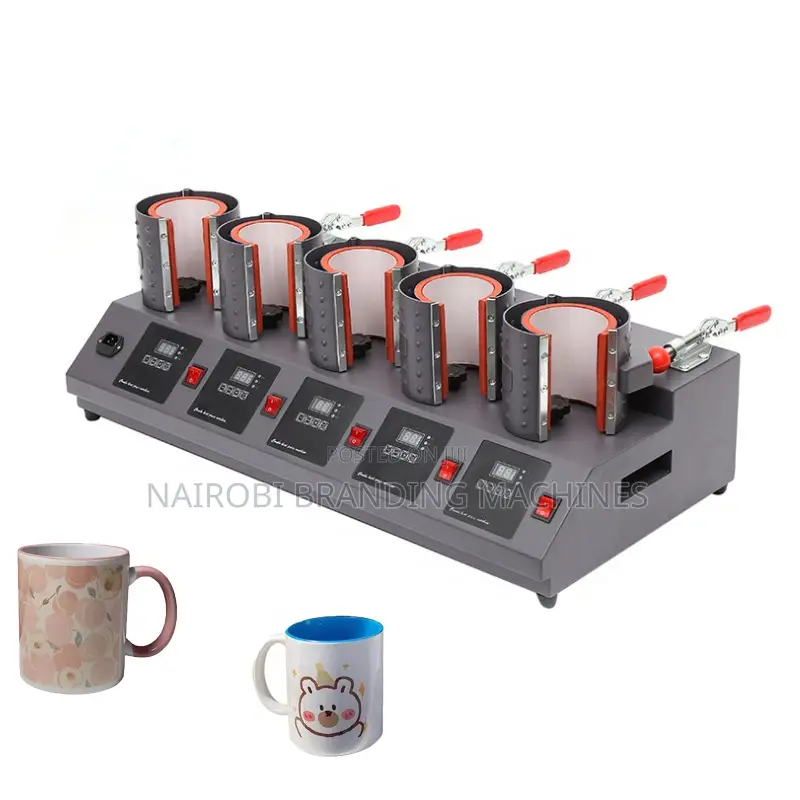 5 Stations Mug Press Machine - Efficient 15oz Sublimation Transfer