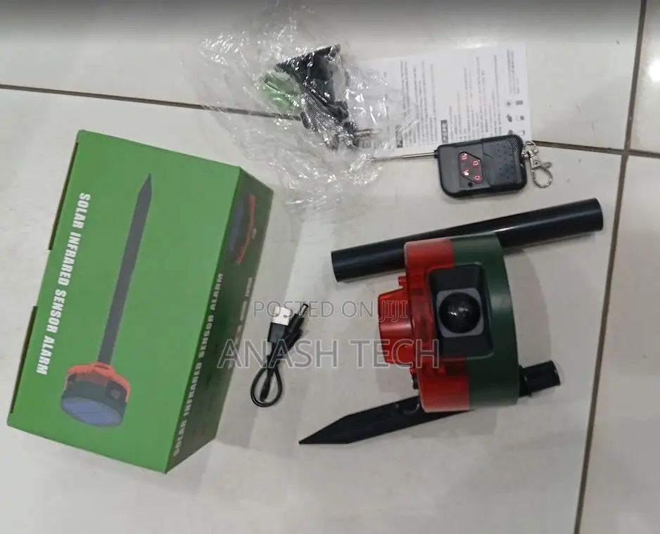 Solar Motion Sensor Alarm Outdoor With 360° Motion Detection