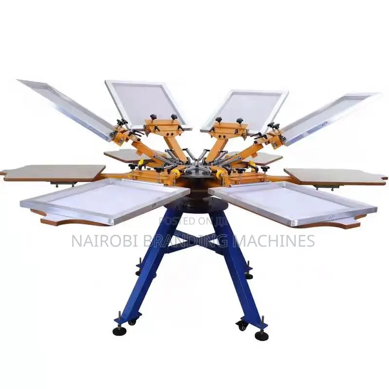 Manual Screen Printer Octopus 6 Color 6 Station
