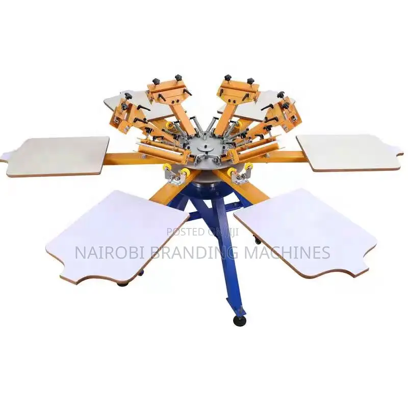 Double Rotary 6 Color 6 Station Screen Printing Equipment