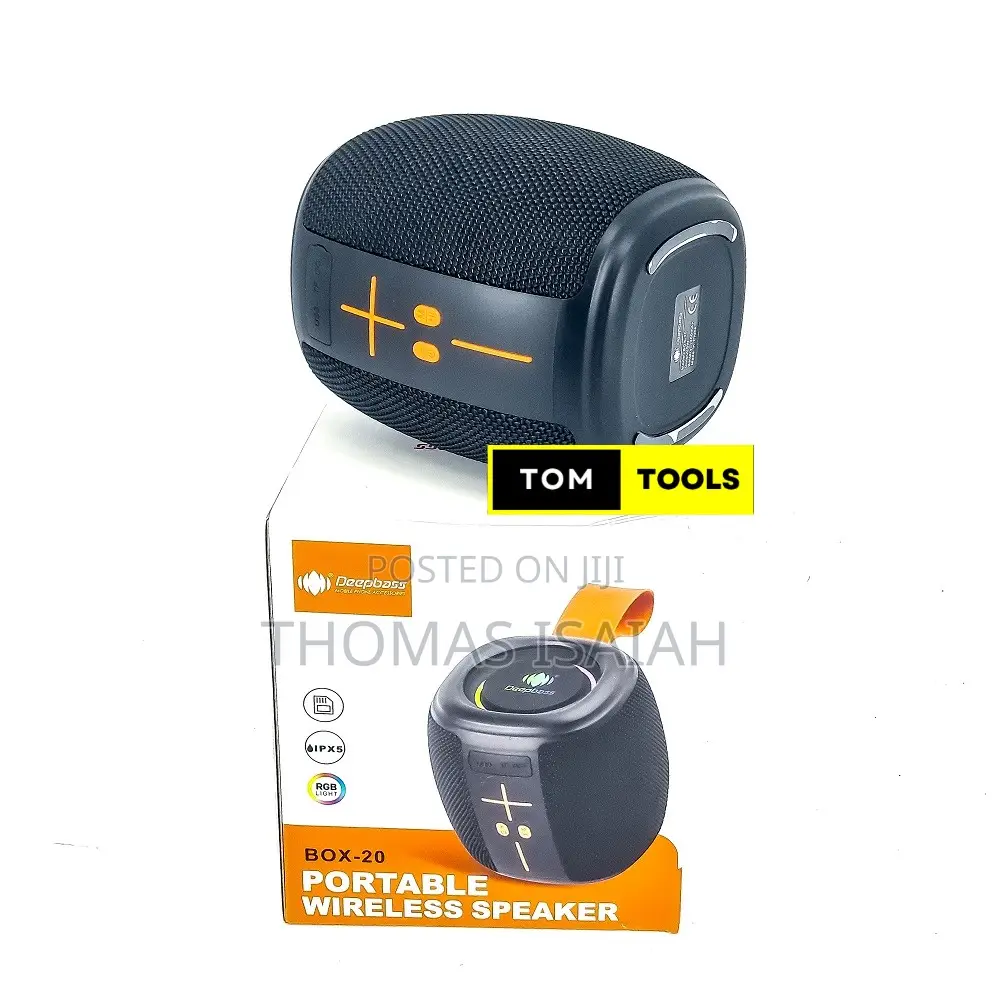 Deepbass Box 20 Waterproof Portable Bt Speaker