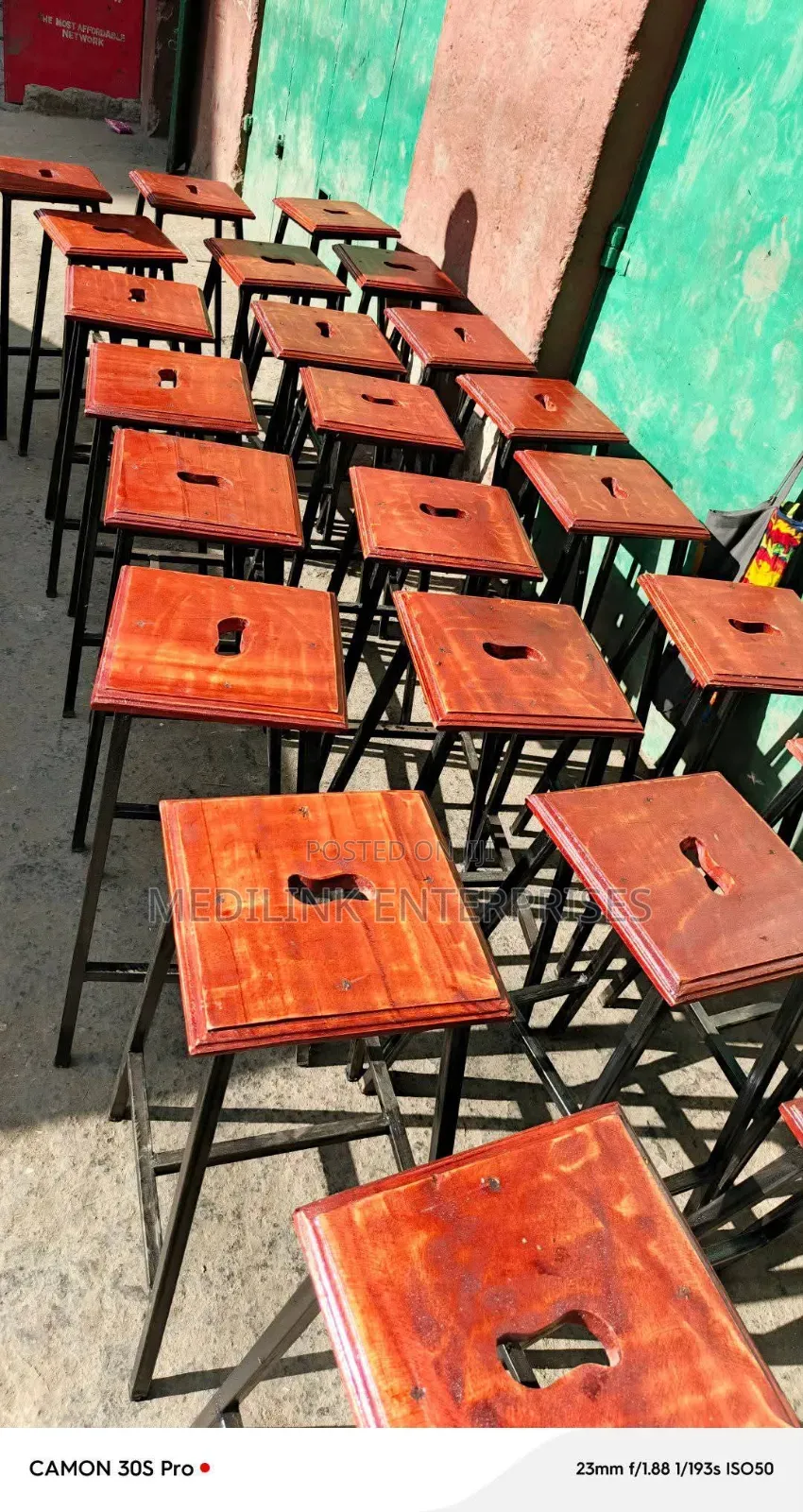 Wooden Metallic Laboratory Stools