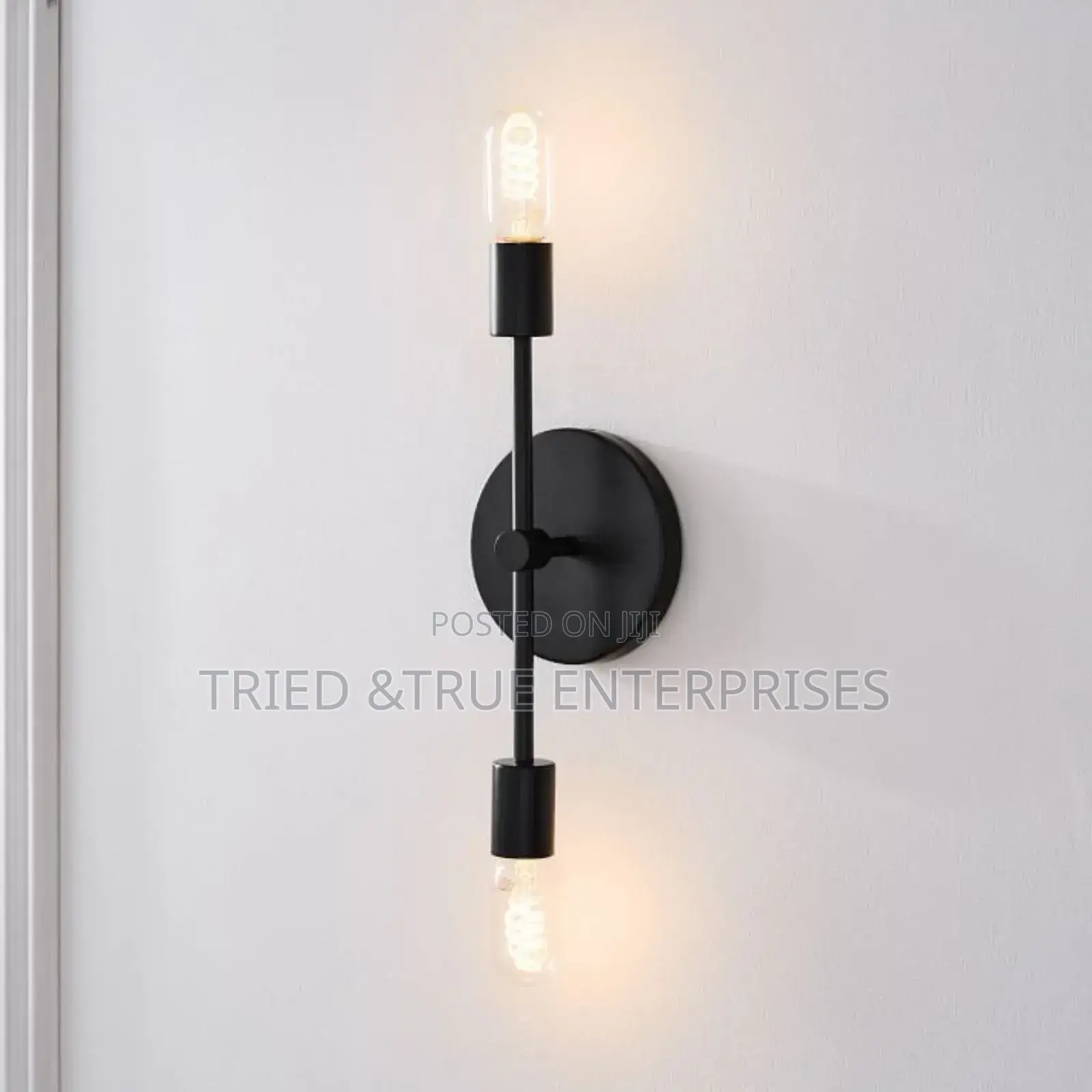 Modern Black Led 2 Arm Wall Sconce Light Jk9f
