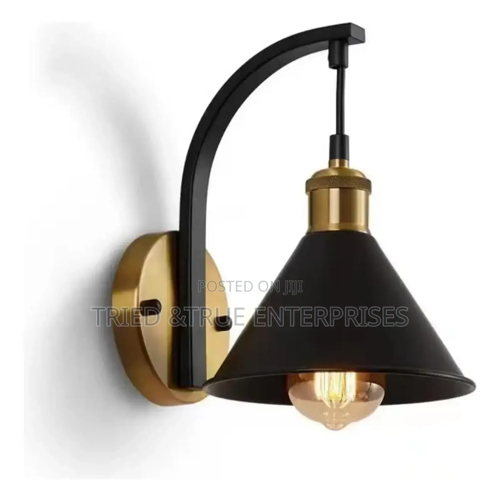Unique Retro Black Wall Sconce/Wall Bracket Light Kvd7