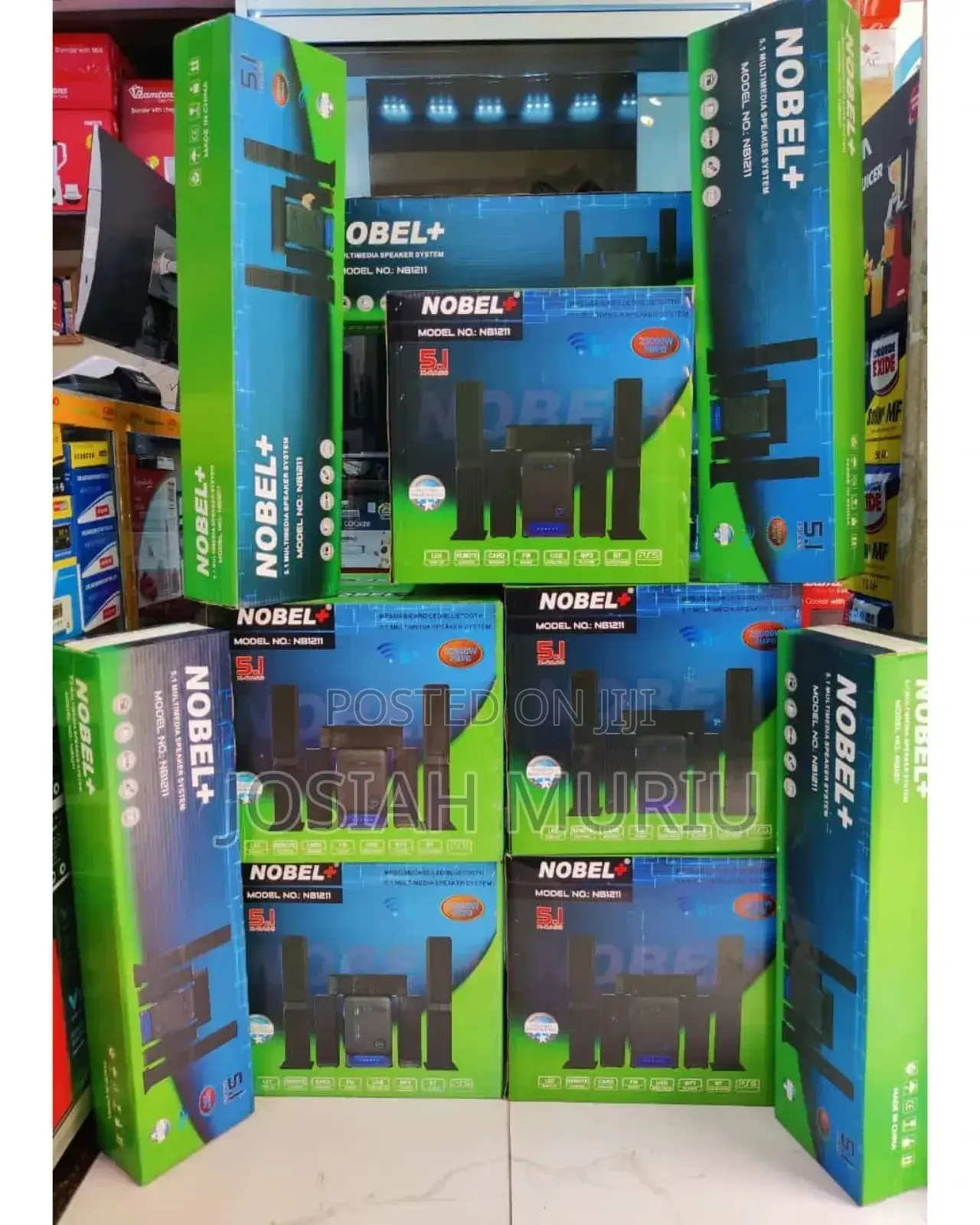 Nobel 5.1 Channel Nb1211 Multimedia System – Tallboy Speakers