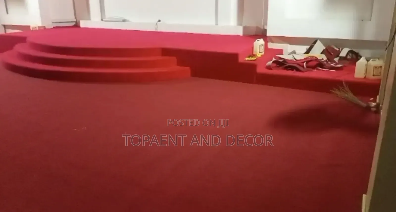 Neatly Fitted Wall to Wall Pulpit Carpet
