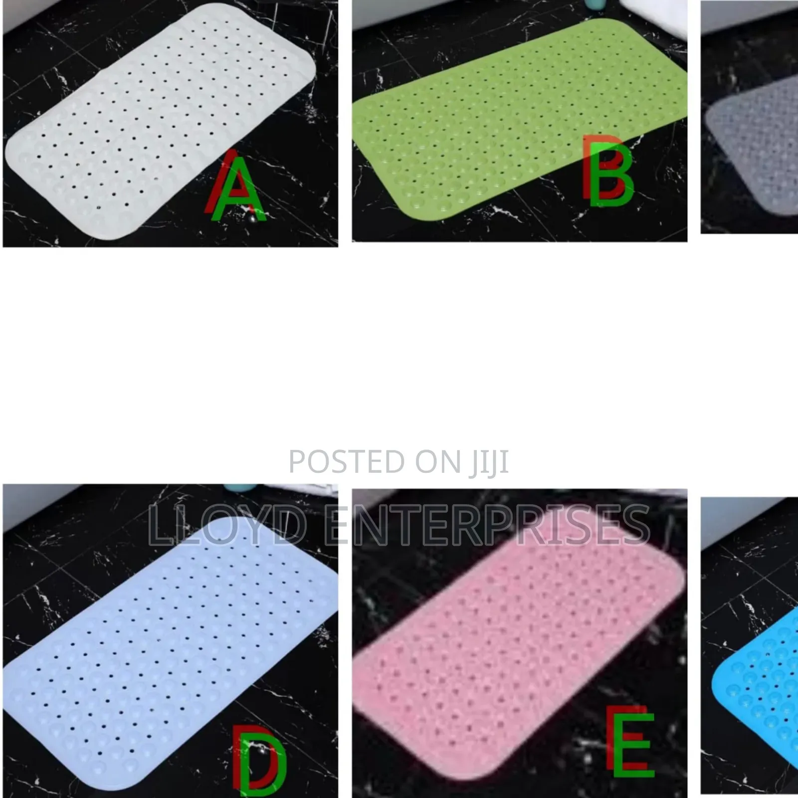 Rectangular 70cmx40cm Antislip Bathroom Mats