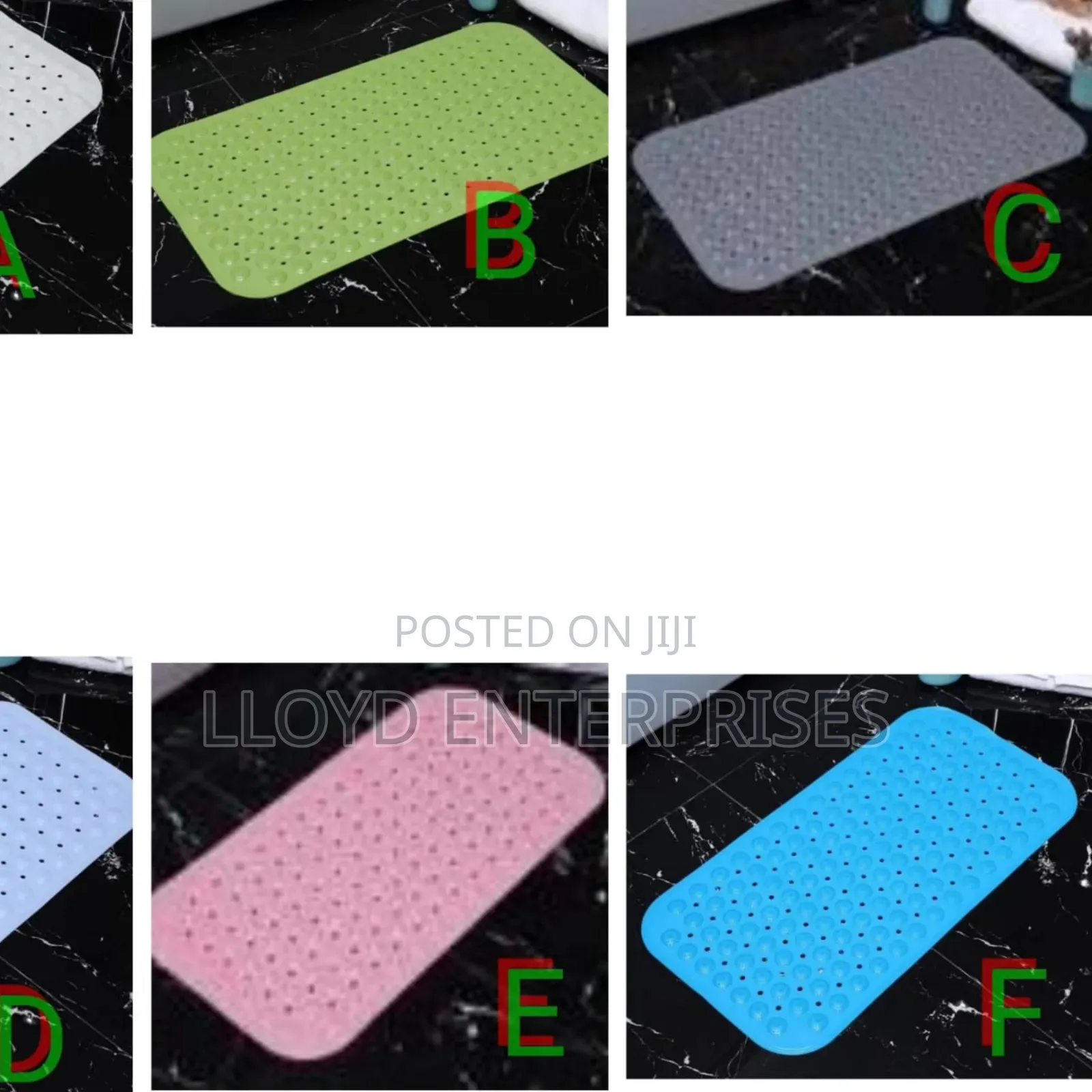 Rectangular 70cmx40cm Antislip Bathroom Mats