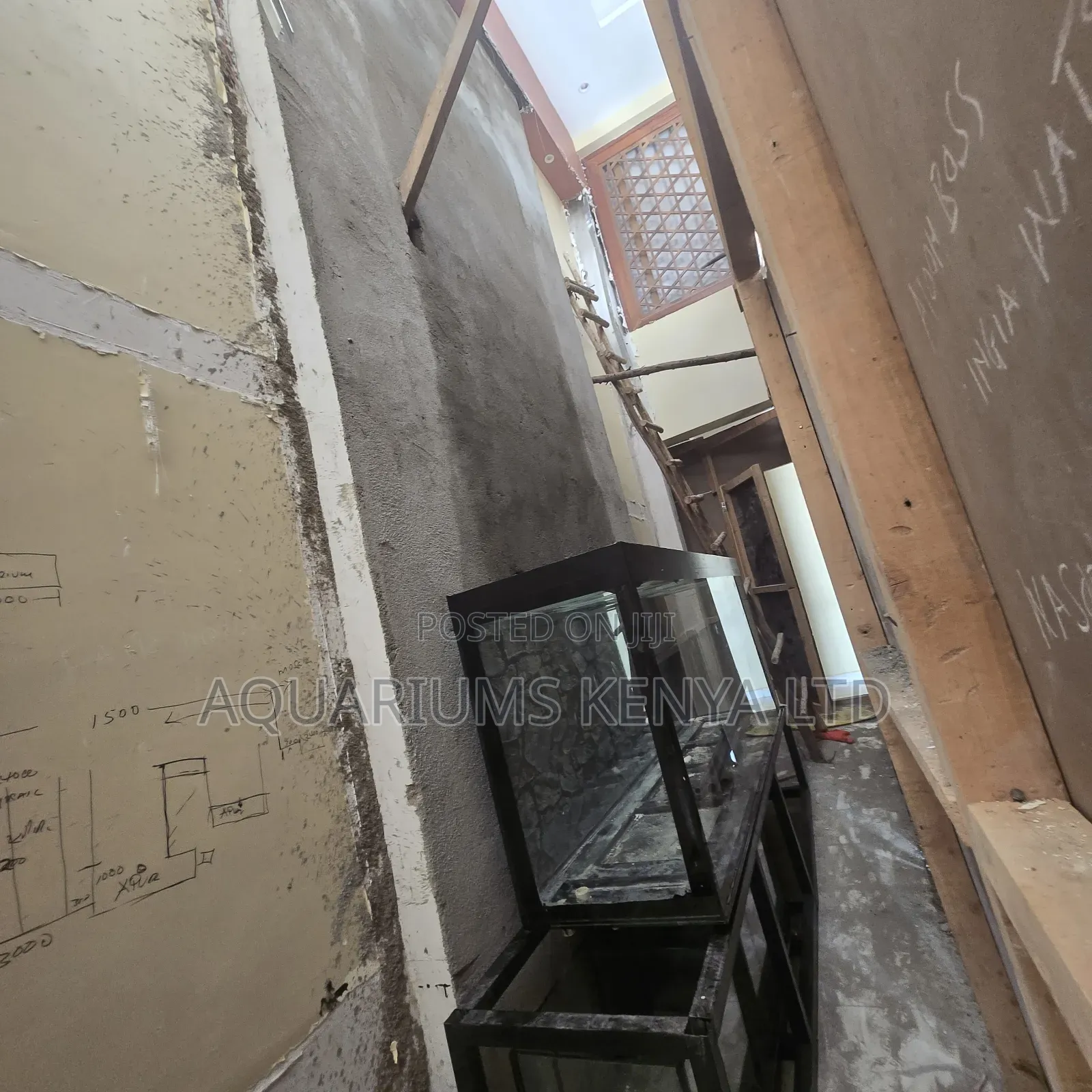 Hotel Interior Aquarium Renovation and Water Wall