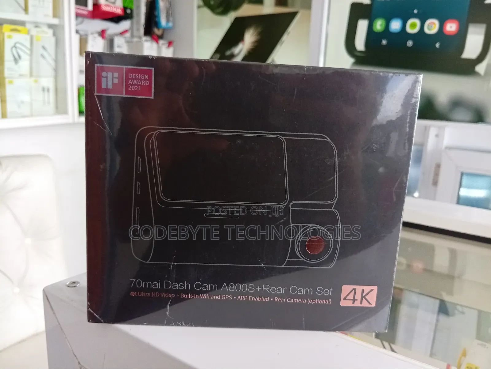 70mai A800s Dash Cam +Rear Cam Set
