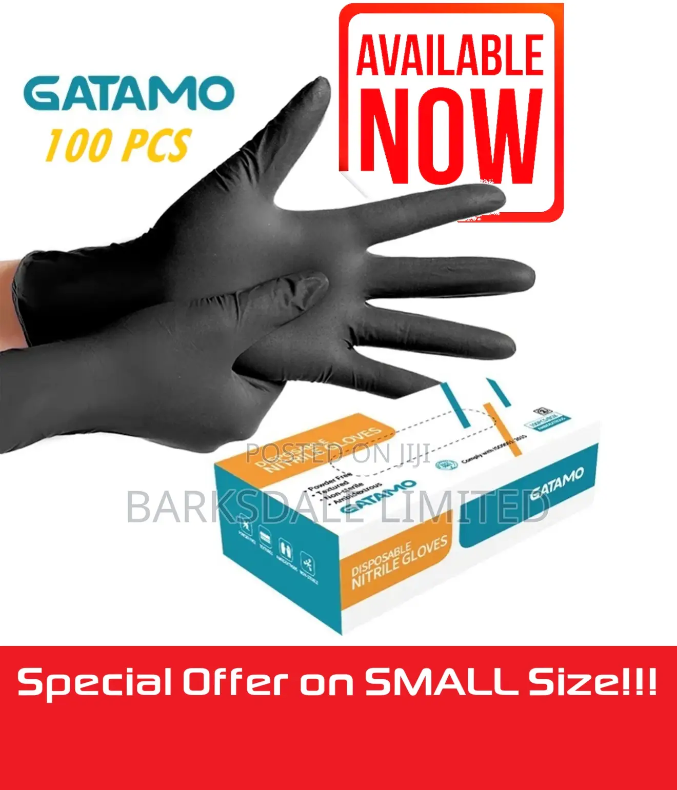 Small Black Nitrile Gloves Food Grade Rubber Chef Kitchen Latex