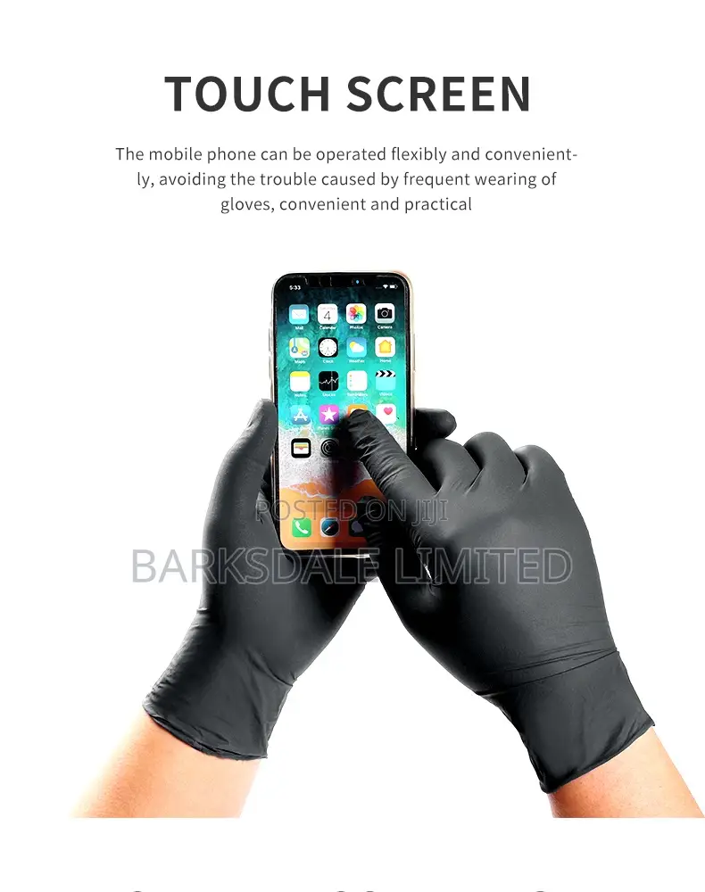 Small Black Nitrile Gloves Food Grade Rubber Chef Kitchen Latex