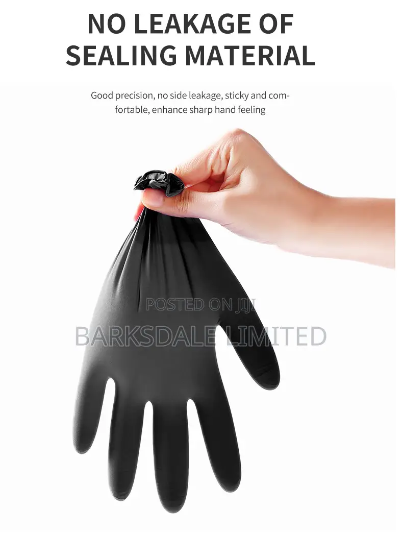 Small Black Nitrile Gloves Food Grade Rubber Chef Kitchen Latex
