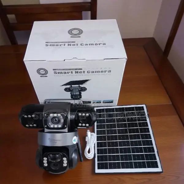 V380 Pro 12mp Solar 4g PTZ Camera With Built in 10800mah Battery