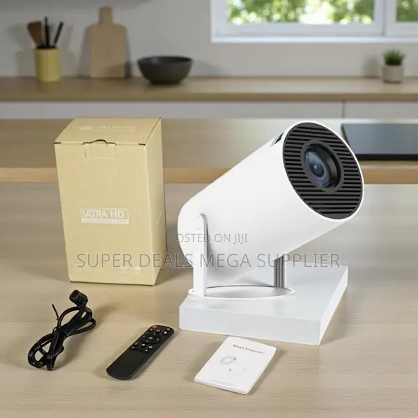 Smart 1080p Home Theater Projector With Adjustable Brightness