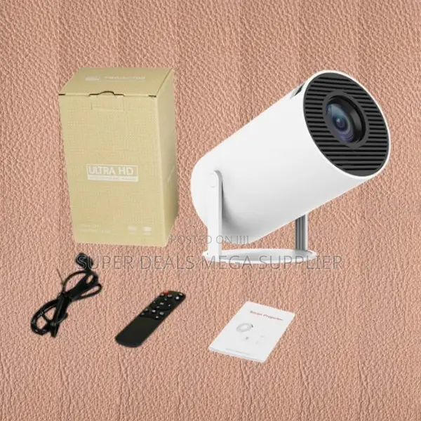Mini 1080p Ultra Hd Android Projector With High Resolution Home Use
