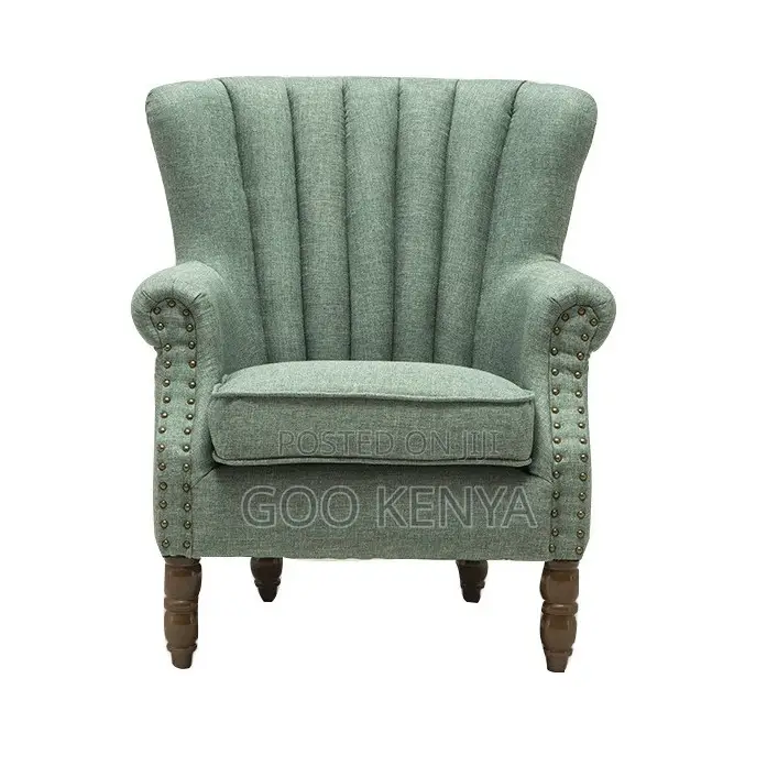 Home Sofa; Tufted Accent Armchair — Green Lounge Chair for Living Room
