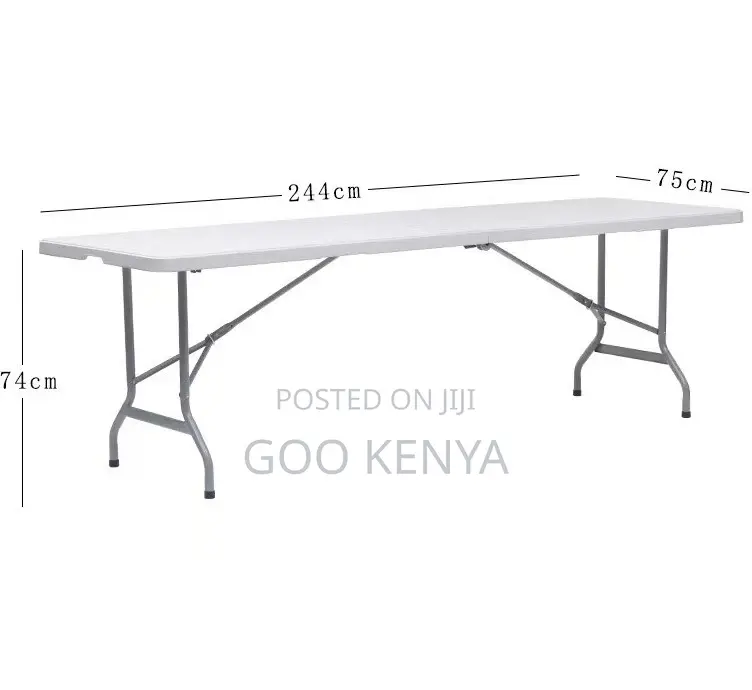 Home Table; Versatile Long Folding Table — Conference and Garden Use