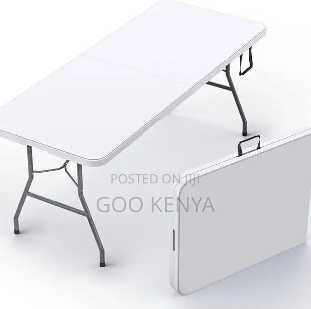 Home Table; Versatile Long Folding Table — Conference and Garden Use