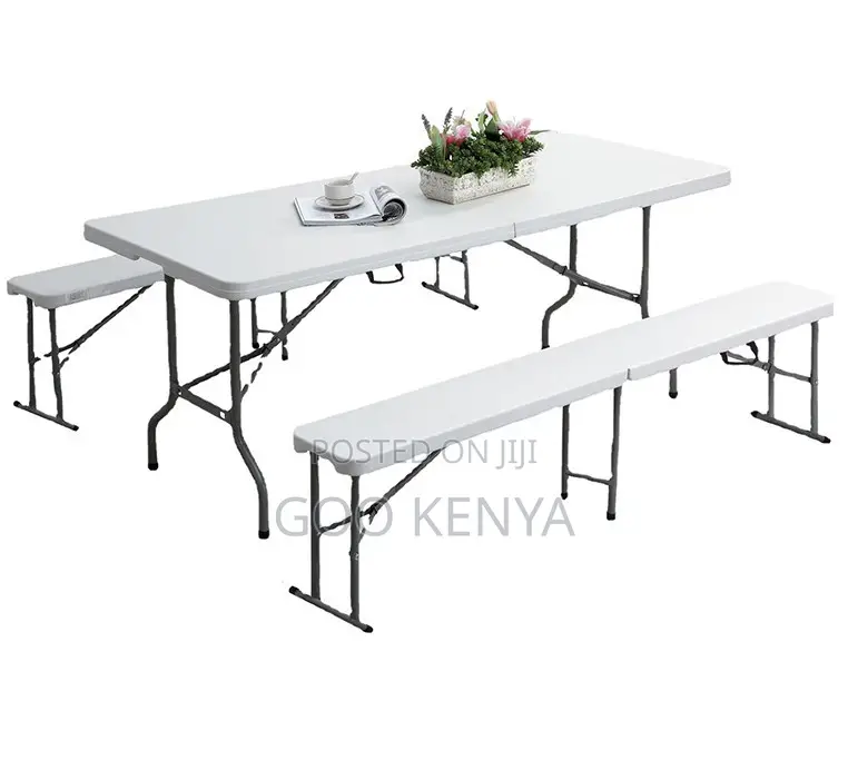 Home Table; Versatile Long Folding Table — Conference and Garden Use