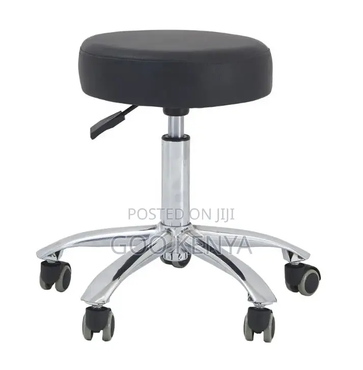 Home Bar Stool; Rolling Comfortable Medical and Office Stool