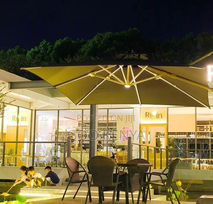 Home Sun Umbrella; Oversized Outdoor Parasol — Cantilever Design
