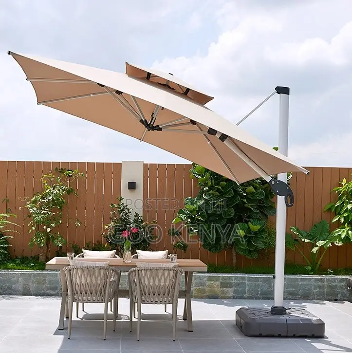 Home Sun Umbrella; Big Outdoor Shade Parasol for Courtyard or Patio