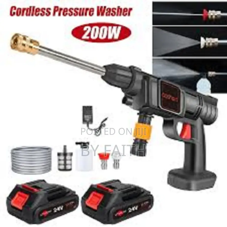 Powerful 48v Portable Cordless High Pressure Car Washer Spray Gun