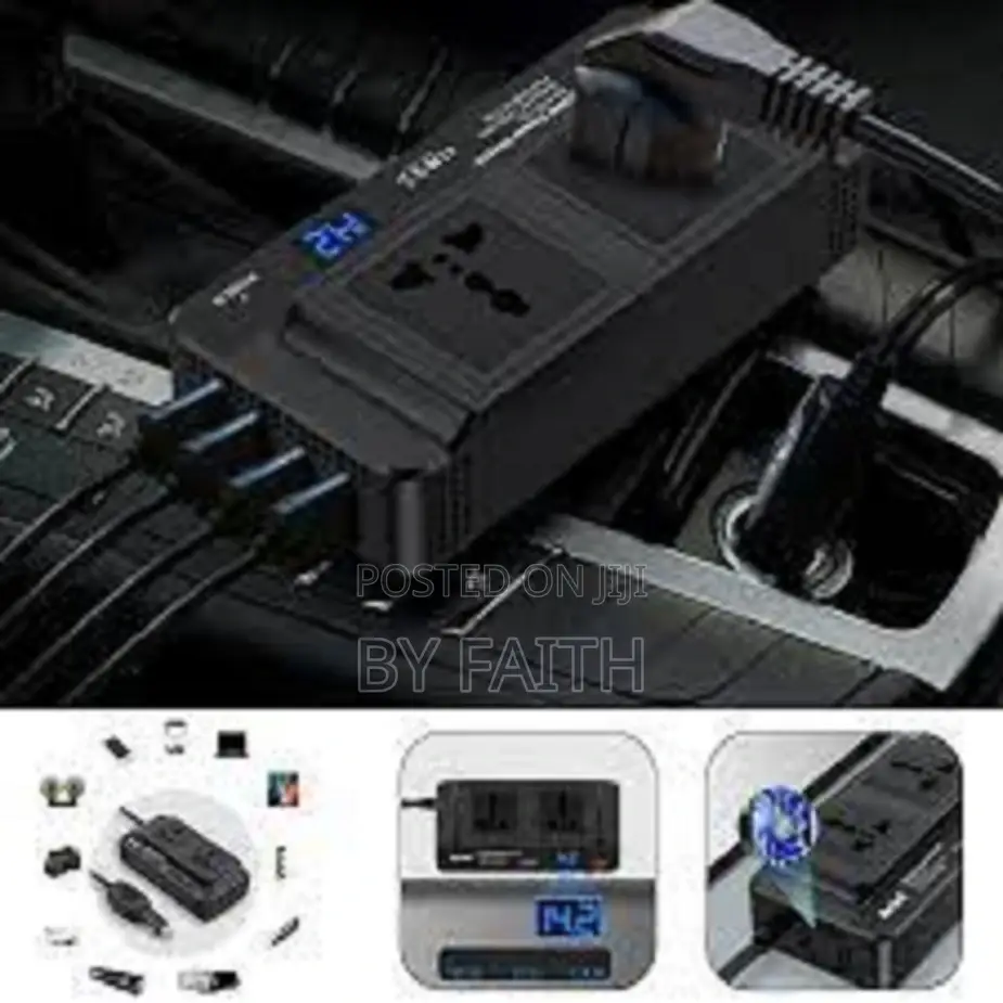 High Power Bygd 12v Dc to 220v Ac Car Inverter With Display