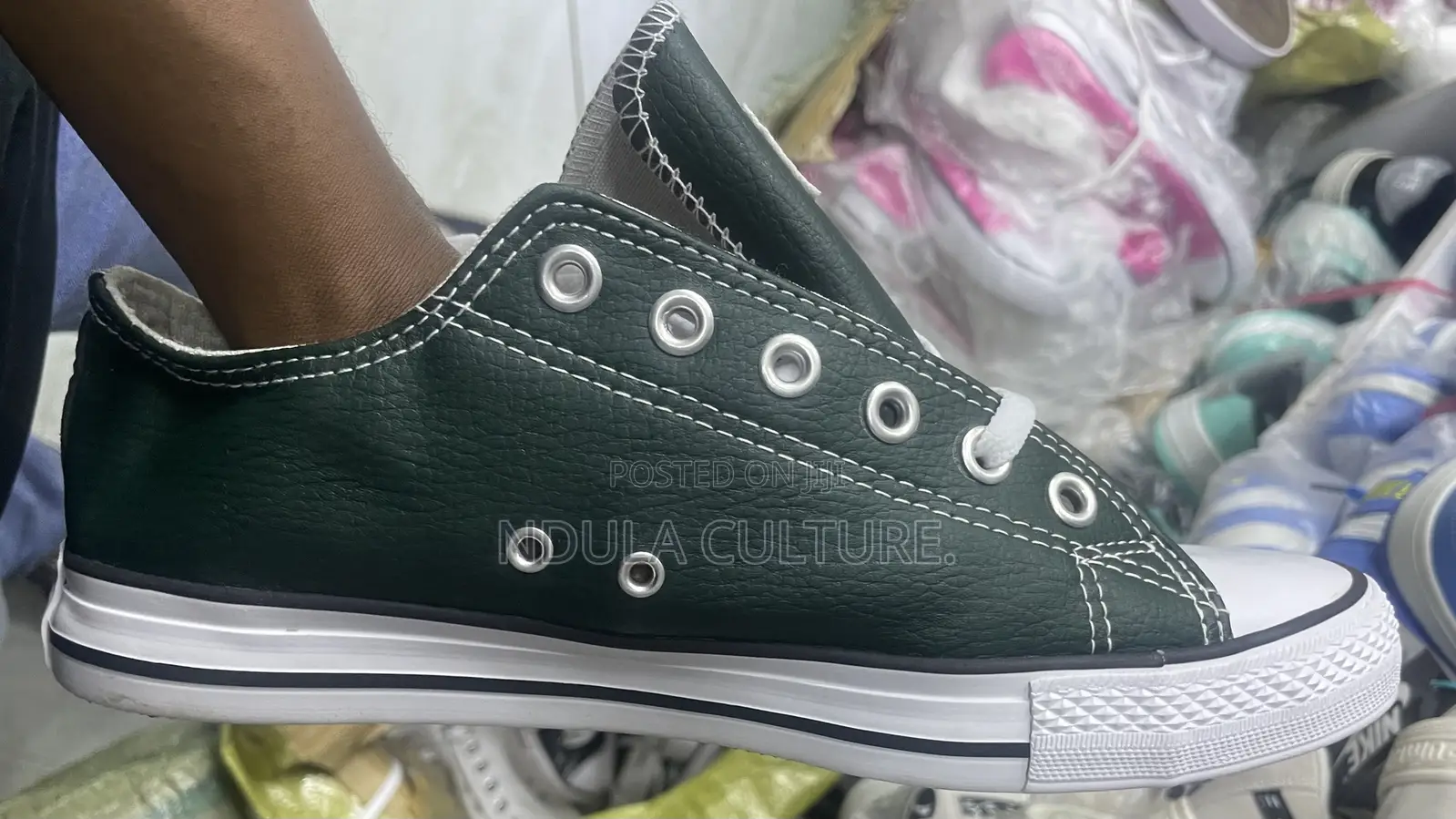 Leather Converse