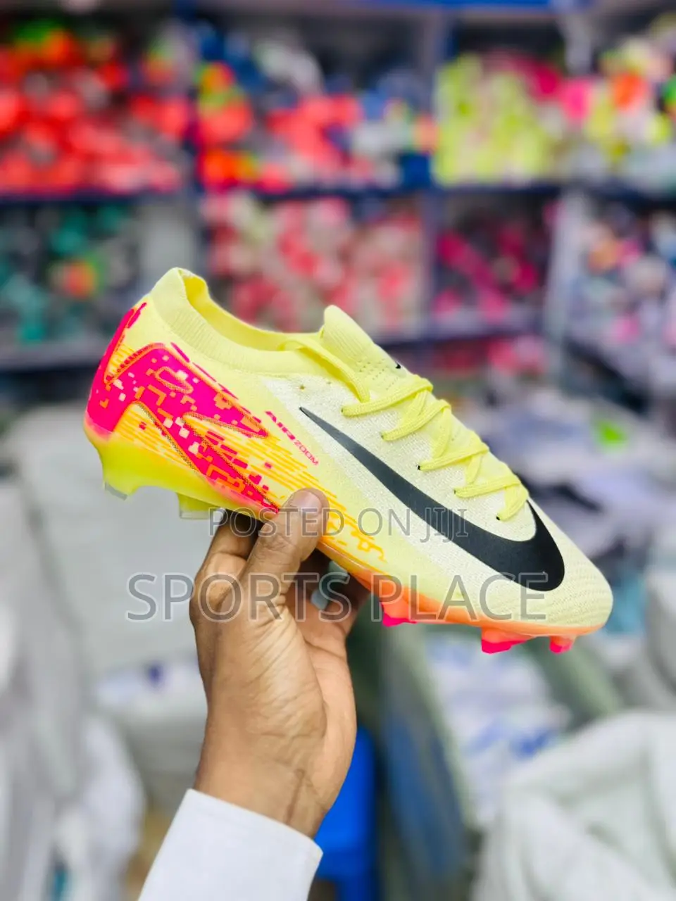 Air Zoom Yellow Mbappe Vapor 16 Mercurial Soccer Football Boots